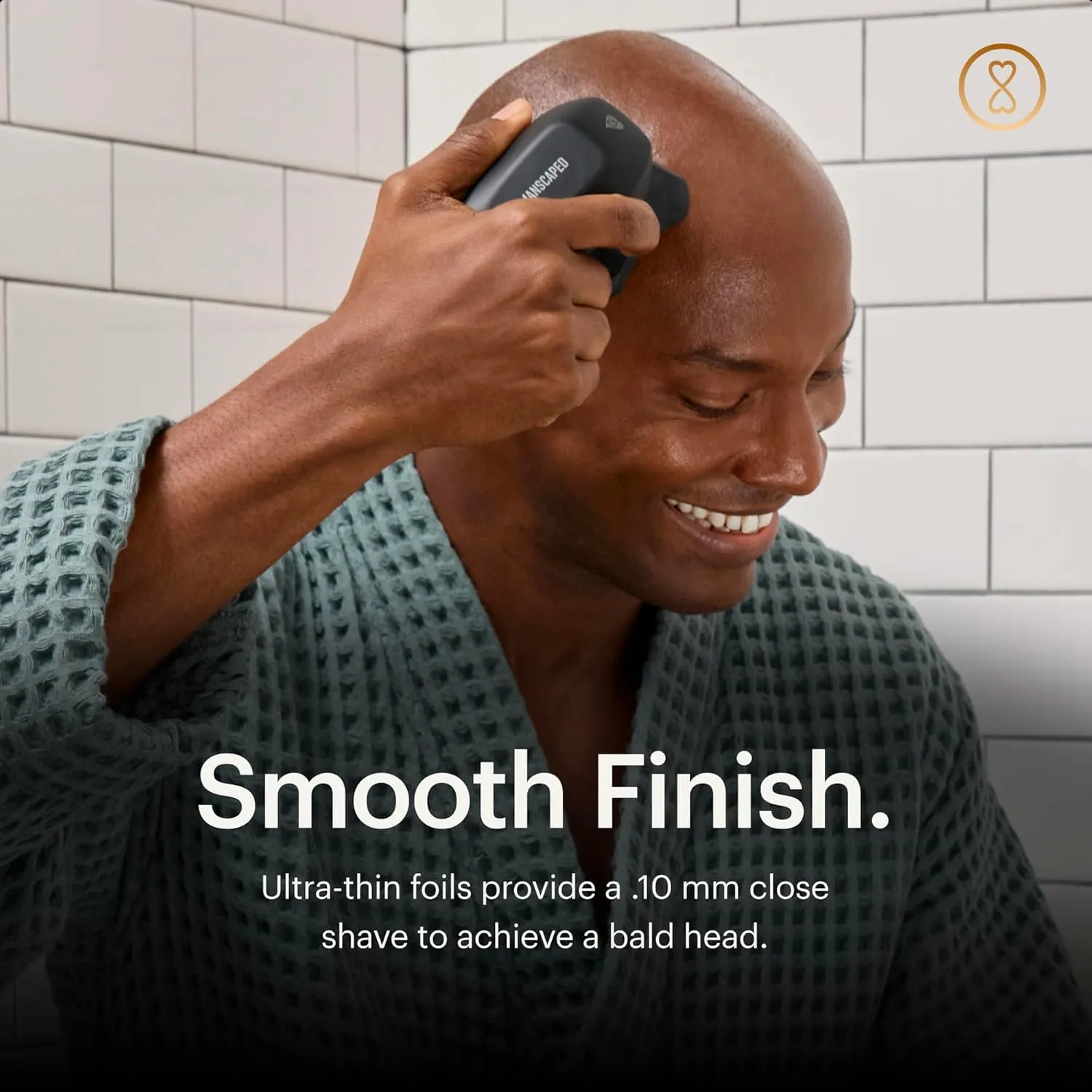 MANSCAPED® The Dome Shaver™ Plus Men’s Head Shaver – Four Double-Track Rotary Blades with SkinSafe® & FlexAdjust Technology, Waterproof, USB-C Charging, Magnetic Detachable Blade Pad, Travel Lock