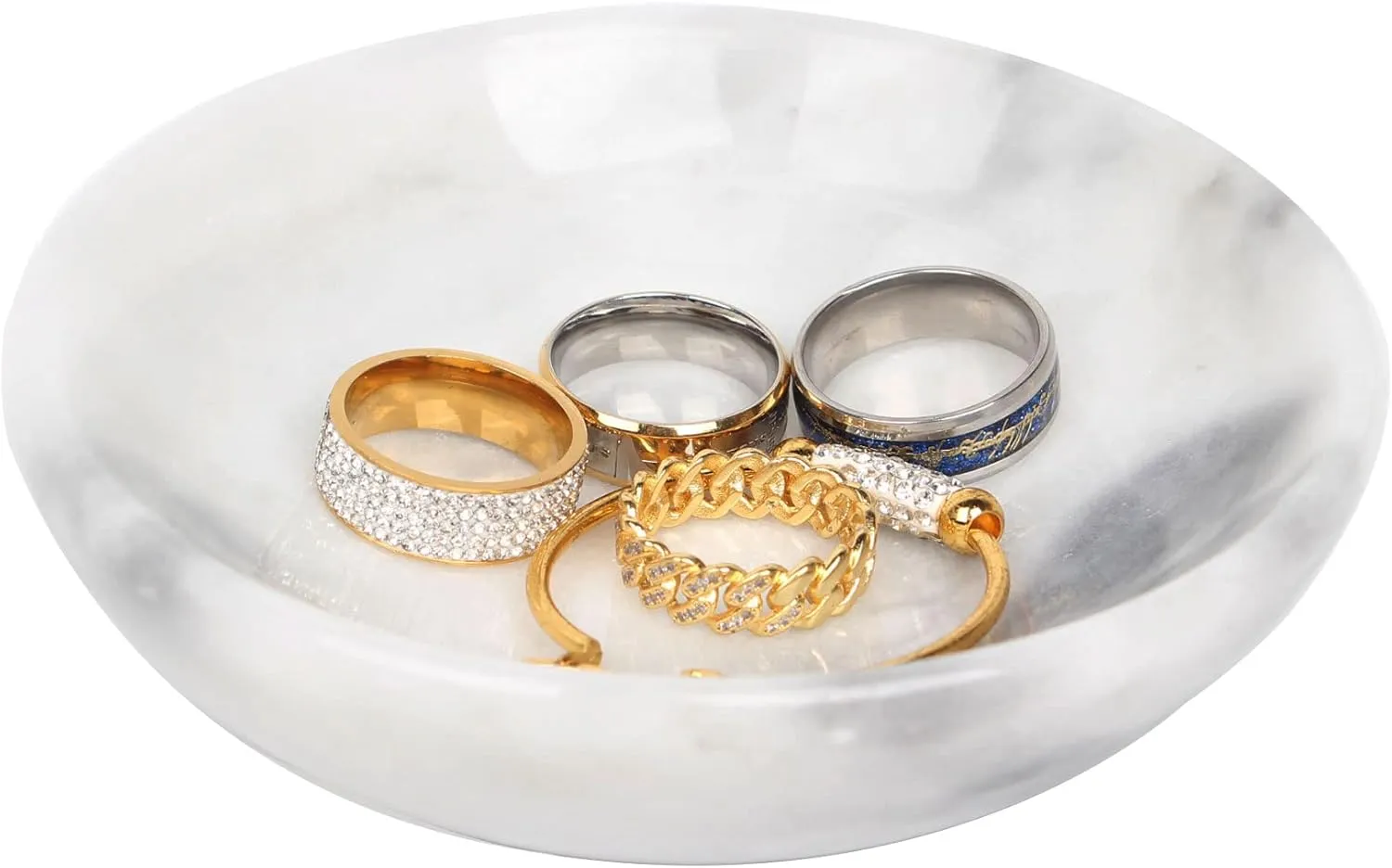 Marble Jewelry Dish - Rings Holder