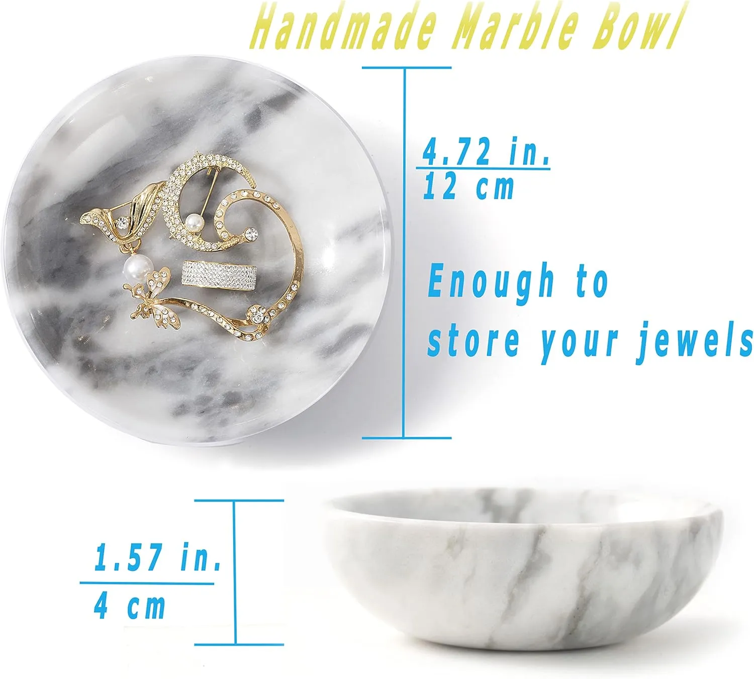 Marble Jewelry Dish - Rings Holder
