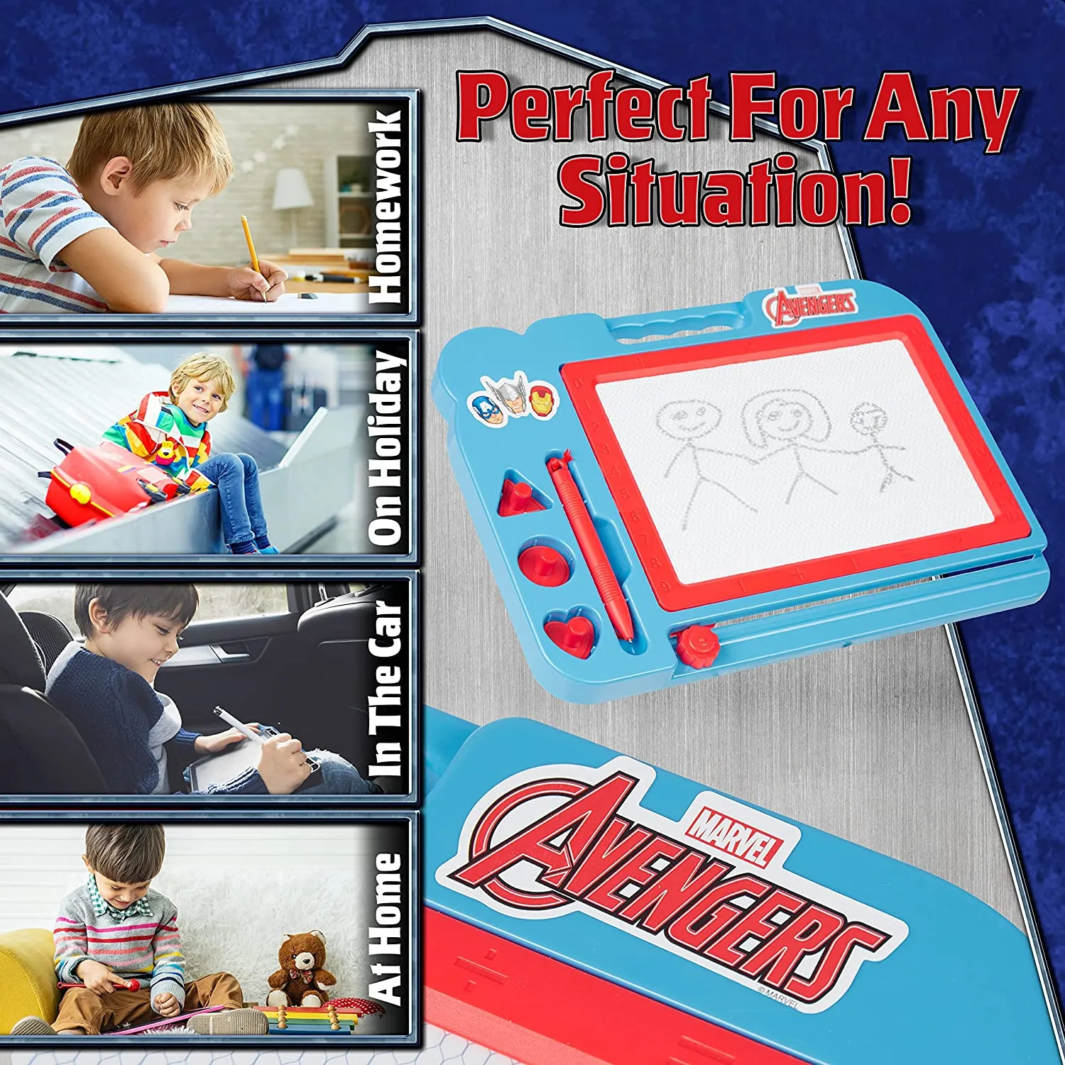 Marvel Magnetic Drawing Board - Kids Magic Scribbler