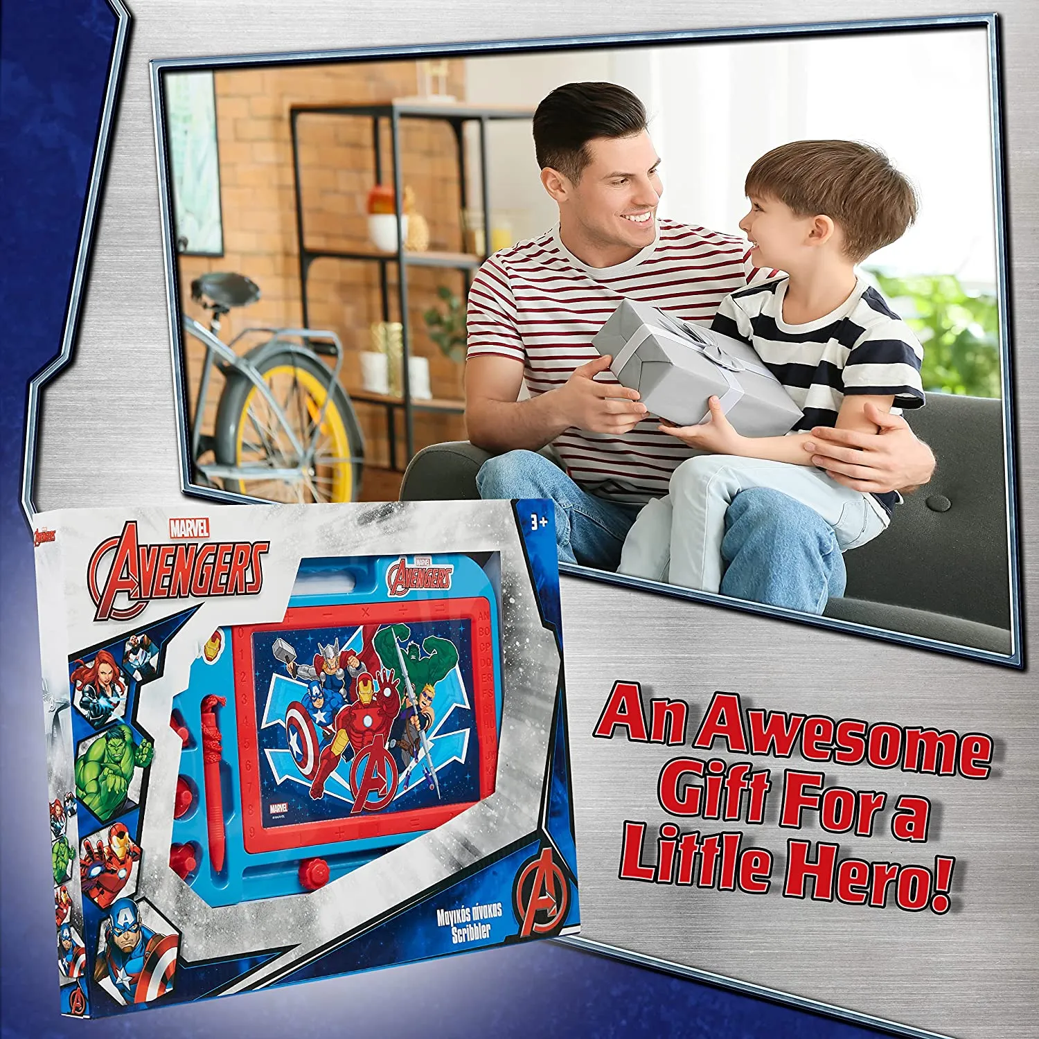 Marvel Magnetic Drawing Board - Kids Magic Scribbler