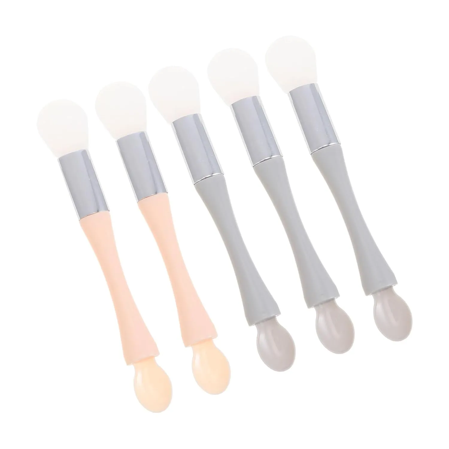 Mask Applicator Tools Set 5pcs Facial Mask Brush for Facials Silicone Double Ends Mask Face Care Kit Random