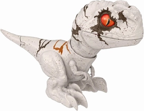 Mattel Jurassic World Dominion Uncaged Rowdy Roars Atrociraptor Ghost Dinosaur Action Figure, Toy with Interactive Motion & Sound