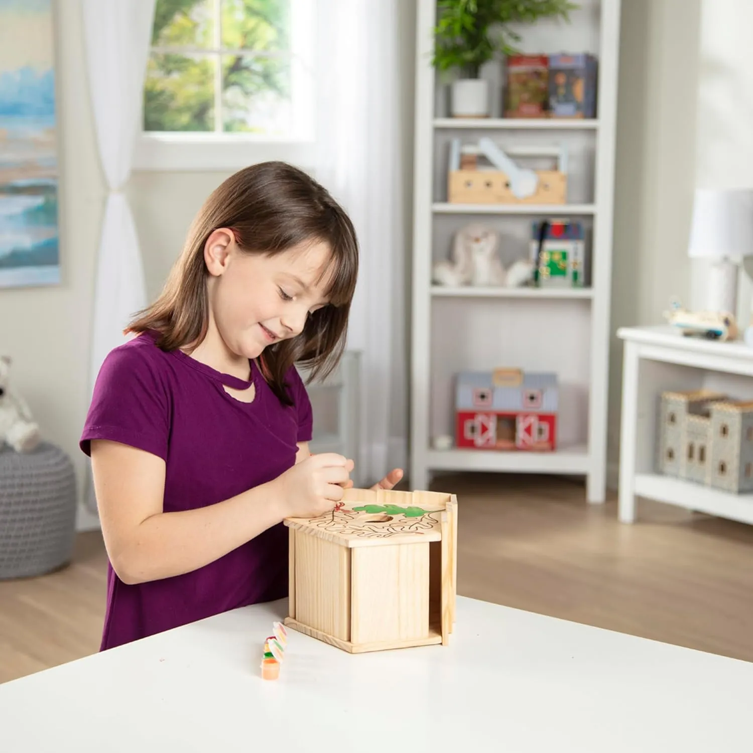 Melissa & Doug Created by Me! Birdhouse Build-Your-Own Wooden Craft Kit | DIY Bird House Kit For Kids