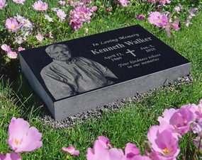 Memorial Headstone for Outdoors | Tombstone for Cemetery | Weatherproof Grave Marker | Memorial Cross | Yard Plaque | Decorations for Celebration of Life