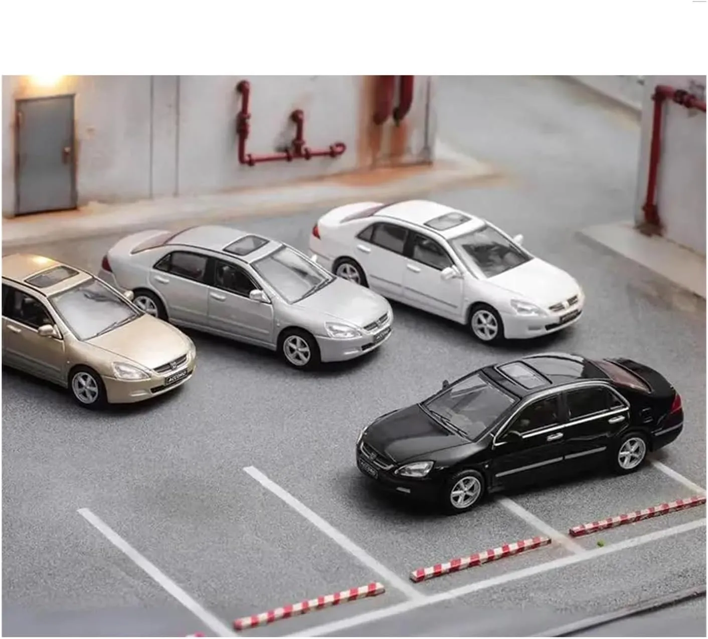 Metal Die Cast Toy Cars 1:64 for Accord 2003 Alloy Ar Diecasts & Toy Vehicles Miniature Scale Model Car Home Decoration for Home Or Office Décor(Silver)