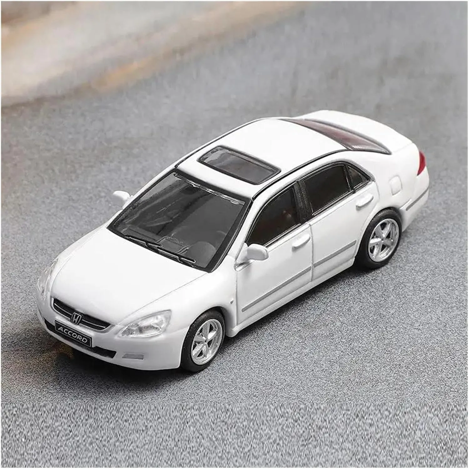 Metal Die Cast Toy Cars 1:64 for Accord 2003 Alloy Ar Diecasts & Toy Vehicles Miniature Scale Model Car Home Decoration for Home Or Office Décor(Silver)