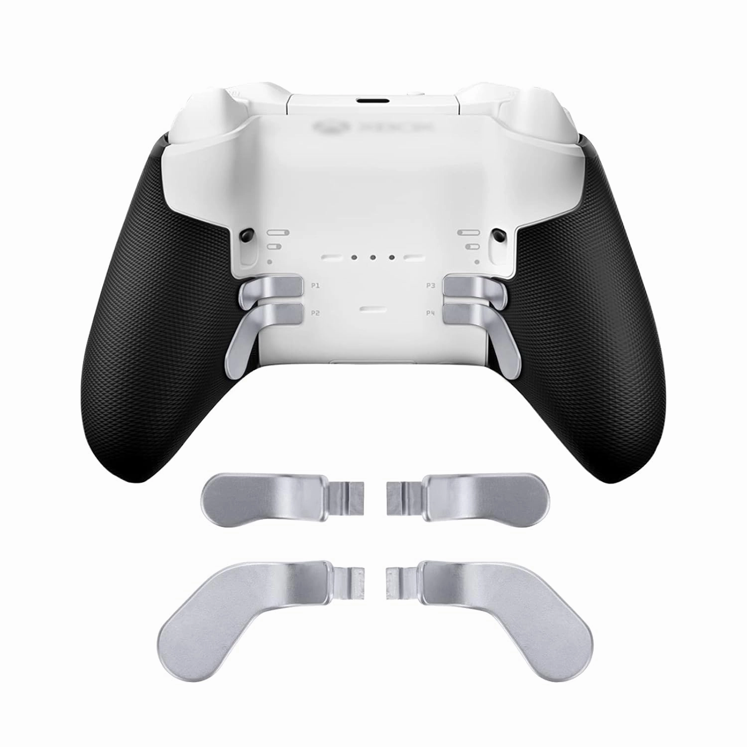 Metal Replacement Thumbsticks for Xbox Elite Controller Series 2 Core,Component Pack Includes 4 Swap Magnetic Joysticks,4 Paddles,1 Standard D-Pads, Accessories Parts for Xbox One Elite 2 (Silver)