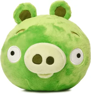 Mighty Mojo Angry Birds - Green Pig - 7 Inch Collectible Plush Doll - Officially Licensed - Super Soft, Cuddly Doll for Kids and Adults - Original Series
