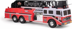 Mighty Fleet Titans 29" Jumbo Toy Fire Truck â€“ Realistic Flashing Lights, Siren Sounds & Extendable Rotating Ladder â€“ Durable, Interactive Vehicle Toy for Kids Ages 3 