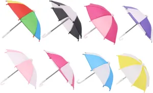 Milisten 8Pcs Lovely Doll Umbrellas Decorative Umbrella Models for DIY House Landscape Decor Cute Miniature for Accents and Photo Props