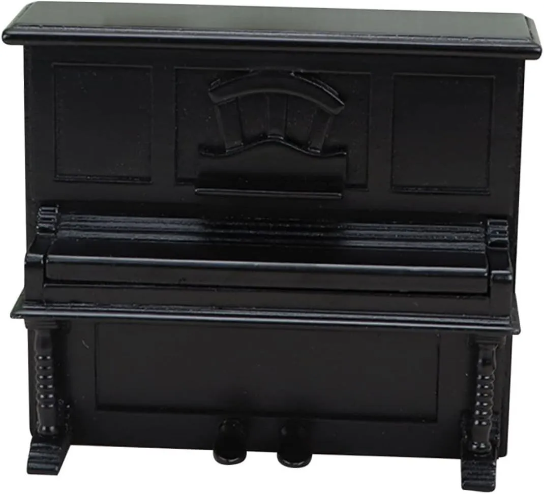 Mini Upright Piano 1:12 Scale Miniature Piano for Boys and Girls Ideal for Miniature House Accessories