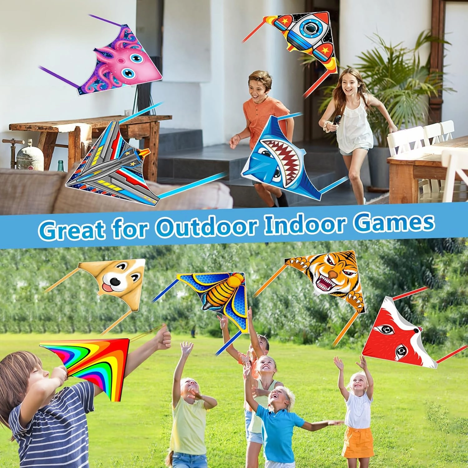 Mini Kites for Boys Girls 3-5 6 7 8 Gift, Finger Launcher Kites Easy to Fly Ejection Kite for Kids Teens Ages 4-18 Beach Park Backyard Outdoor Sports Flying Toys