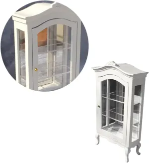 Miniature Furniture Cabinet 1:12 Scale for Dollhouse Fairy Garden Mini Toy Box Decorative Storage