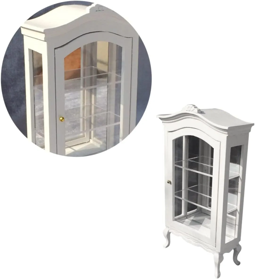Miniature Furniture Cabinet 1:12 Scale for Dollhouse Fairy Garden Mini Toy Box Decorative Storage