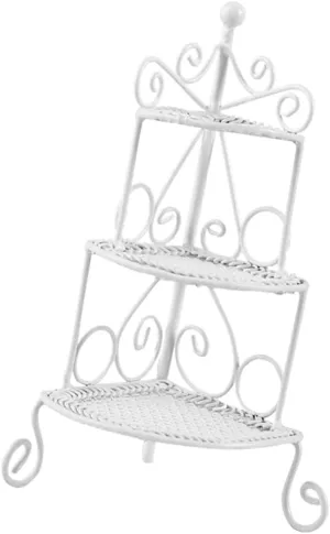 Miniature Storage Rack for Doll House Decor Chic Iron Art Rack for Mini House Landscaping Simple and Modern Design for Displaying Miniature Accessories