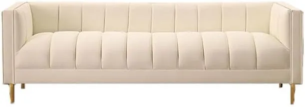 Modern Beige Bench Step Stool for Bedroom Living Room or Vanity Small Sofa Footstool with Diaper Changing Function