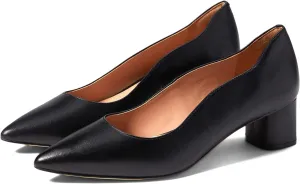 MOOMMO Women Elegant Chunky Block Heels Suede Pumps Pointed Toe Slip On Dress Shoes 2” Stacked Heel Closed Pointy Toe Sandals Ladies Formal Classic Basic Pump Office Work Shoe Wedding Fall 4-11 M US