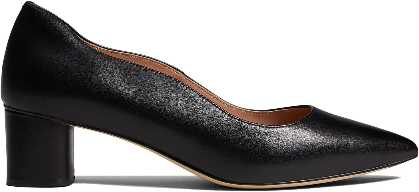 MOOMMO Women Elegant Chunky Block Heels Suede Pumps Pointed Toe Slip On Dress Shoes 2” Stacked Heel Closed Pointy Toe Sandals Ladies Formal Classic Basic Pump Office Work Shoe Wedding Fall 4-11 M US