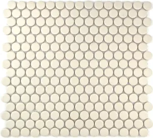 Mosaic Penny Tiles Unglazed Natural 19mm