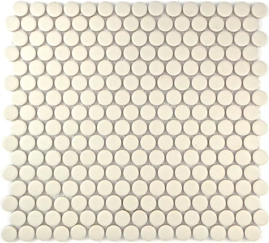 Mosaic Penny Tiles Unglazed Natural 19mm