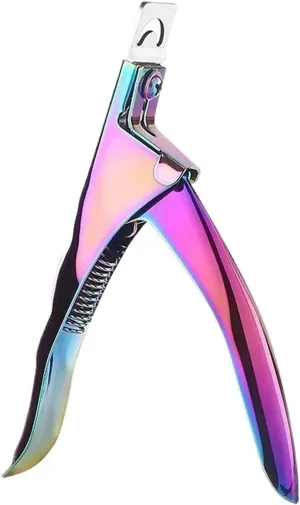 Nail Clipper Fake Nail Cutter Type U Word False Tips Professional Nail Clippers Straight Edge Cutters Manicure Pliers Guillotine Nail Capsule Thick Nails Cutter(Multi)