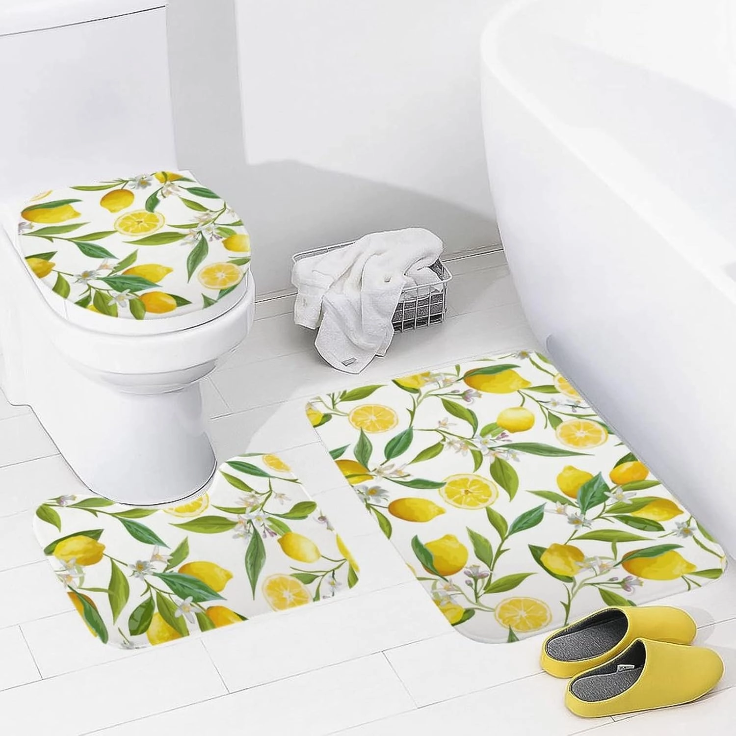 New Camping Bath Mat Set, Bathroom Rugs for 3 Pieces, Toilet Mats, Soft Comfortable, Water Absorption, Non-Slip, Easier to Dry for Floor Mats