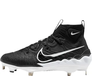 Nike Alpha Huarache NXT DJ6517-010 Black/Dark Smoke Grey/Light Smoke Grey/White Men's Metal Baseball Cleats 10.5 US