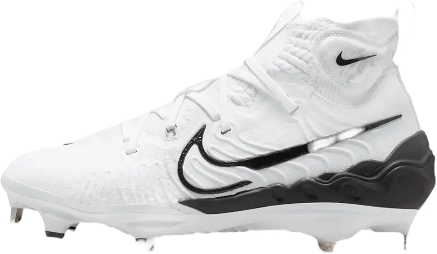 Nike Alpha Huarache NXT DJ6517-010 Black/Dark Smoke Grey/Light Smoke Grey/White Men's Metal Baseball Cleats 10.5 US