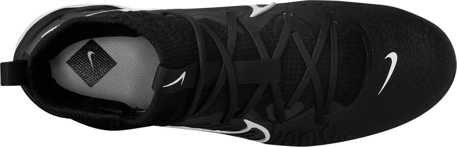 Nike Alpha Huarache NXT DJ6517-010 Black/Dark Smoke Grey/Light Smoke Grey/White Men's Metal Baseball Cleats 10.5 US