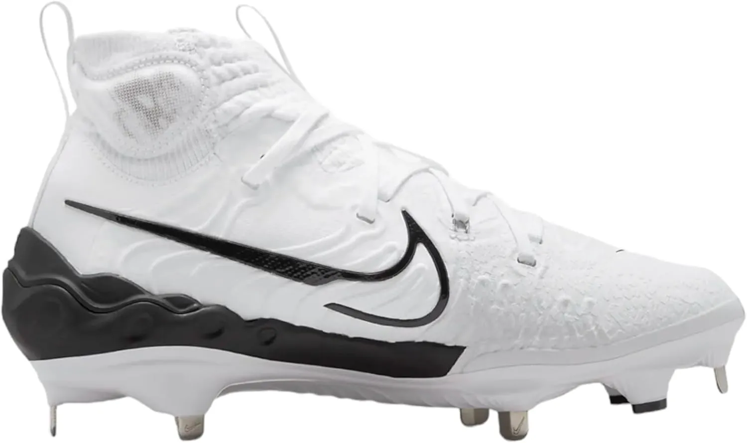 Nike Alpha Huarache NXT DJ6517-010 Black/Dark Smoke Grey/Light Smoke Grey/White Men's Metal Baseball Cleats 10.5 US
