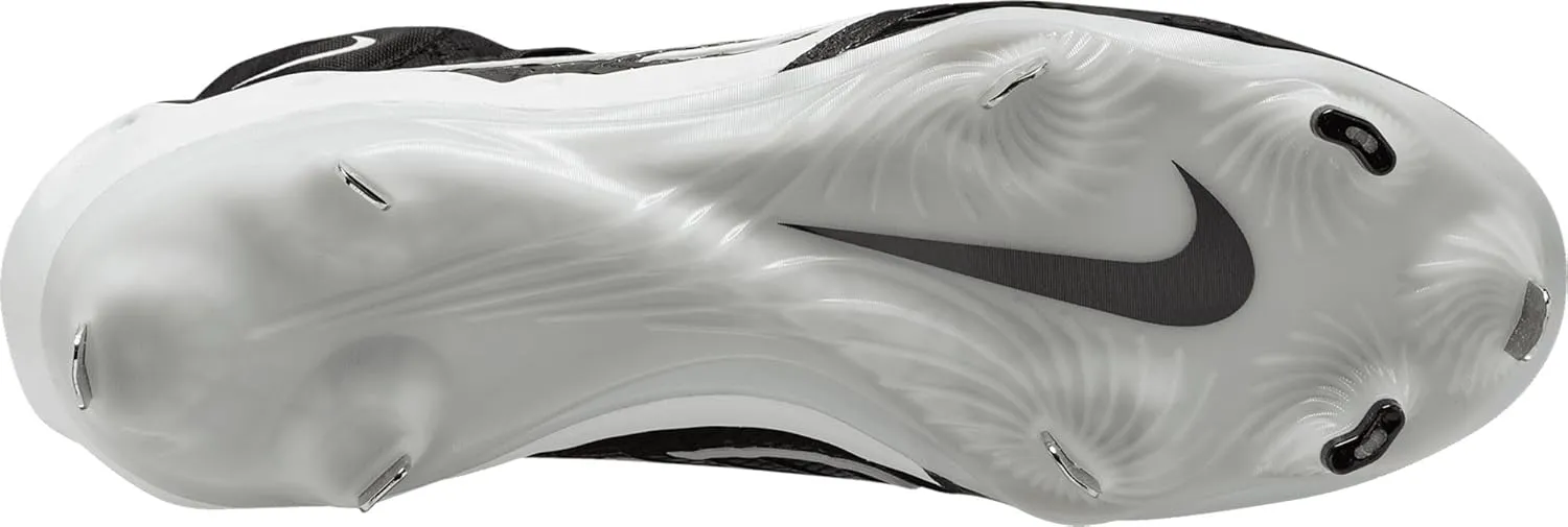 Nike Alpha Huarache NXT DJ6517-010 Black/Dark Smoke Grey/Light Smoke Grey/White Men's Metal Baseball Cleats 10.5 US