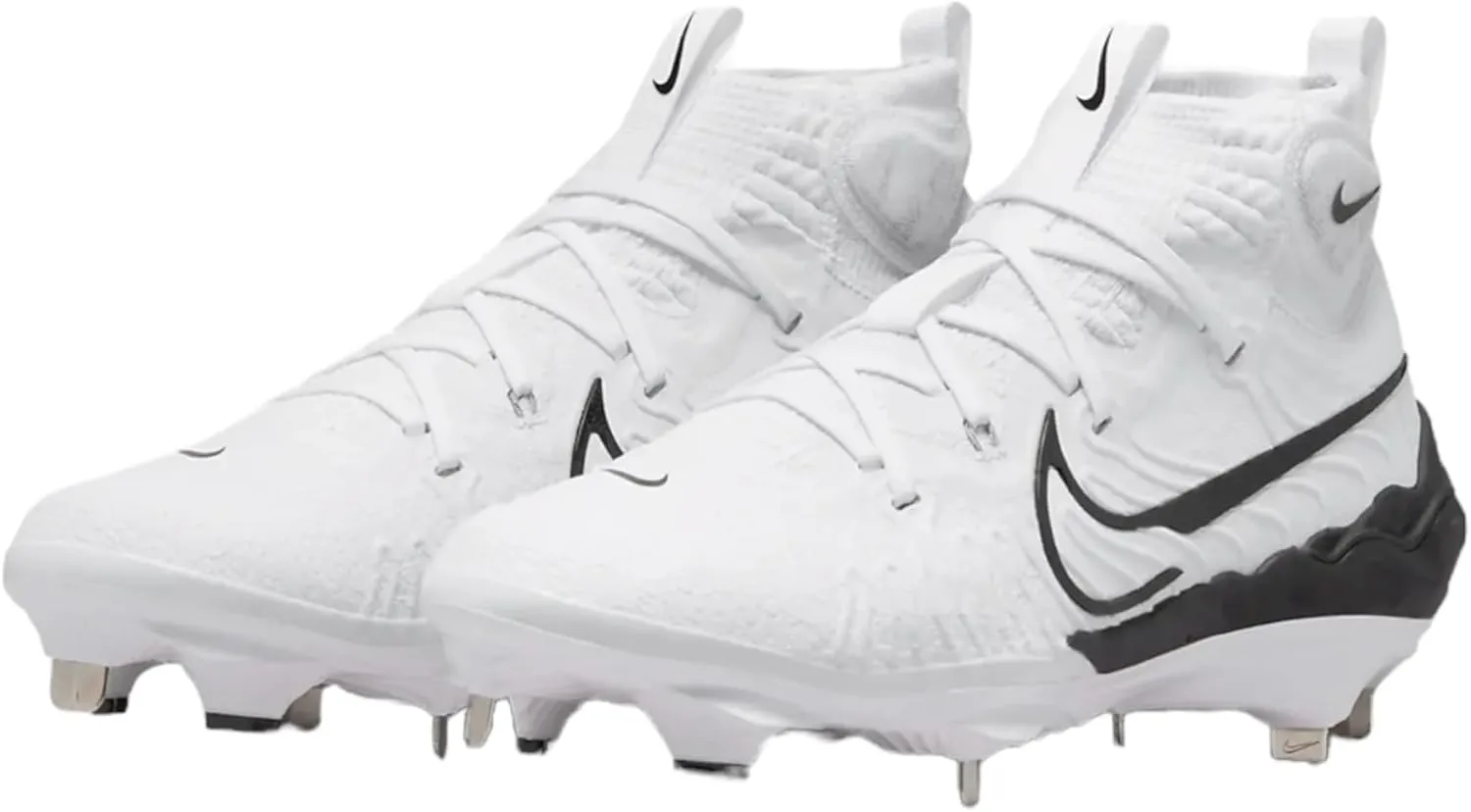 Nike Alpha Huarache NXT DJ6517-010 Black/Dark Smoke Grey/Light Smoke Grey/White Men's Metal Baseball Cleats 10.5 US