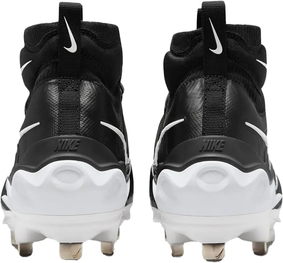 Nike Alpha Huarache NXT DJ6517-010 Black/Dark Smoke Grey/Light Smoke Grey/White Men's Metal Baseball Cleats 10.5 US