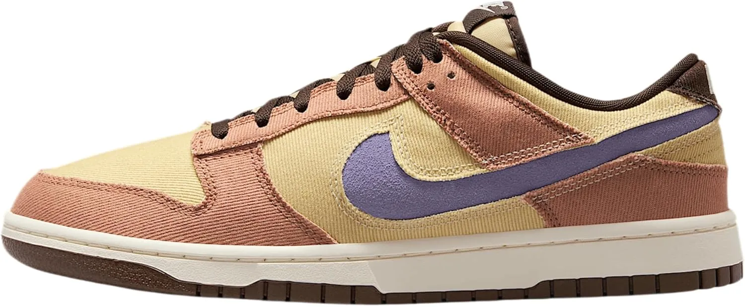 Nike Dunk Low Retro SE Men's Shoes (HF3141-200, Dusted Clay/Team Gold/Baroque Brown/Dusty Amethyst) Size 7