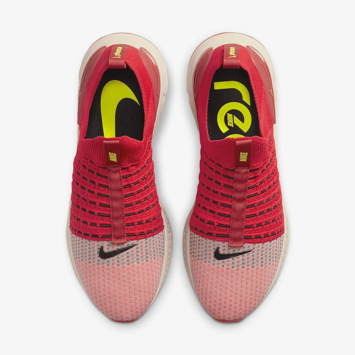 Nike React Phantom Run Flyknit 2 Men's Running Shoes (DV2145-600, Siren Red/Pearl White/Red Clay/Black)