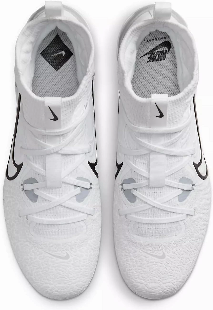 Nike Alpha Huarache NXT DJ6517-010 Black/Dark Smoke Grey/Light Smoke Grey/White Men's Metal Baseball Cleats 10.5 US