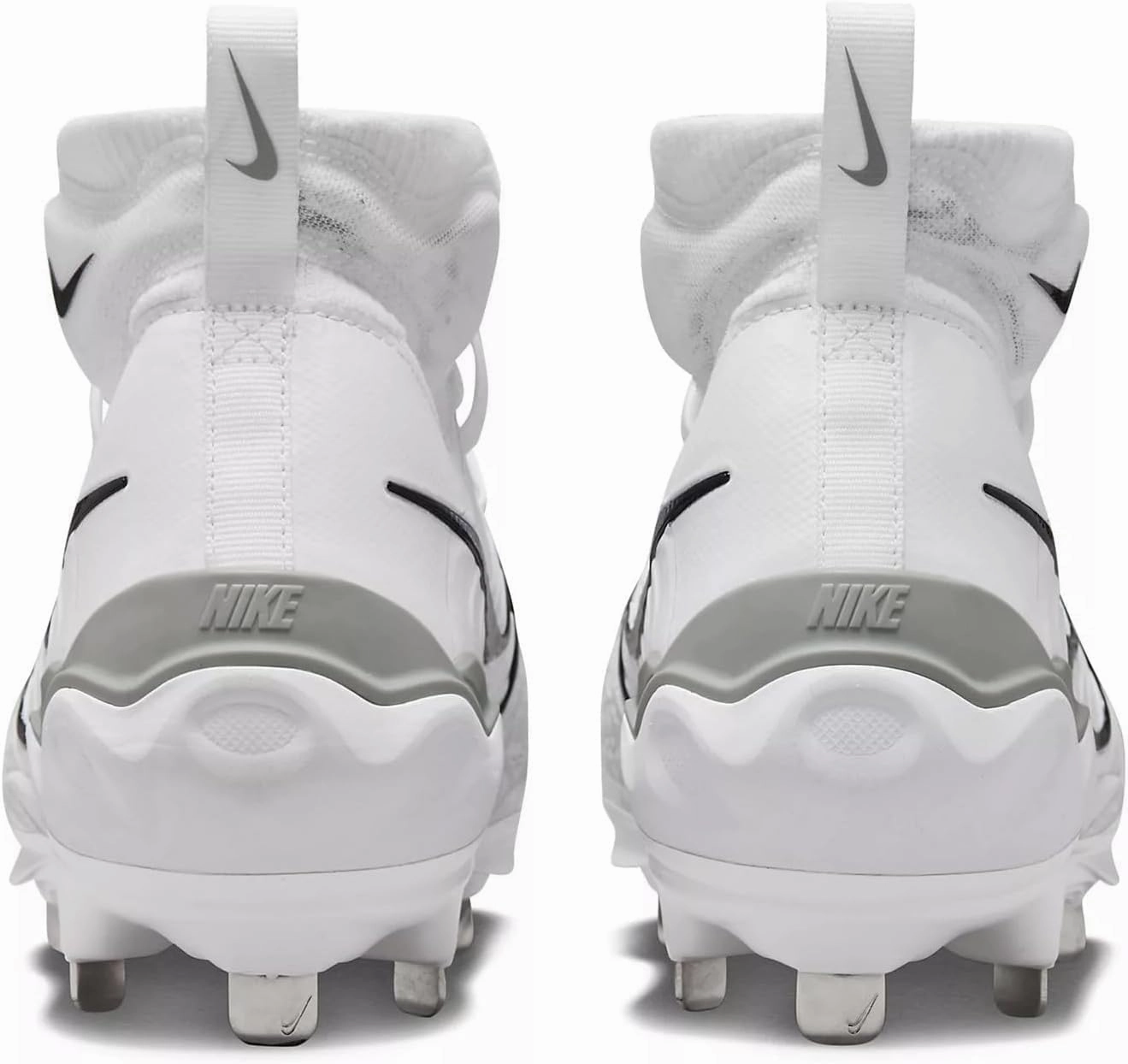 Nike Alpha Huarache NXT DJ6517-010 Black/Dark Smoke Grey/Light Smoke Grey/White Men's Metal Baseball Cleats 10.5 US