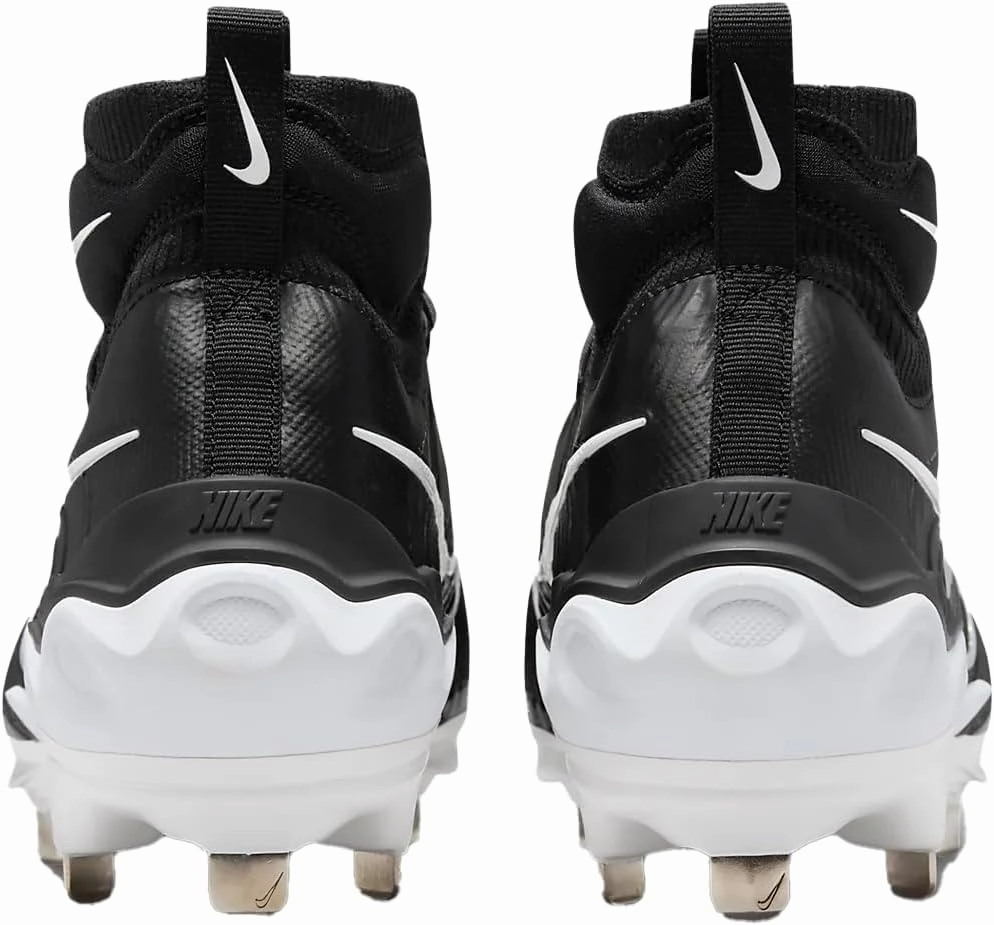 Nike Alpha Huarache NXT DJ6517-010 Black/Dark Smoke Grey/Light Smoke Grey/White Men's Metal Baseball Cleats 10.5 US