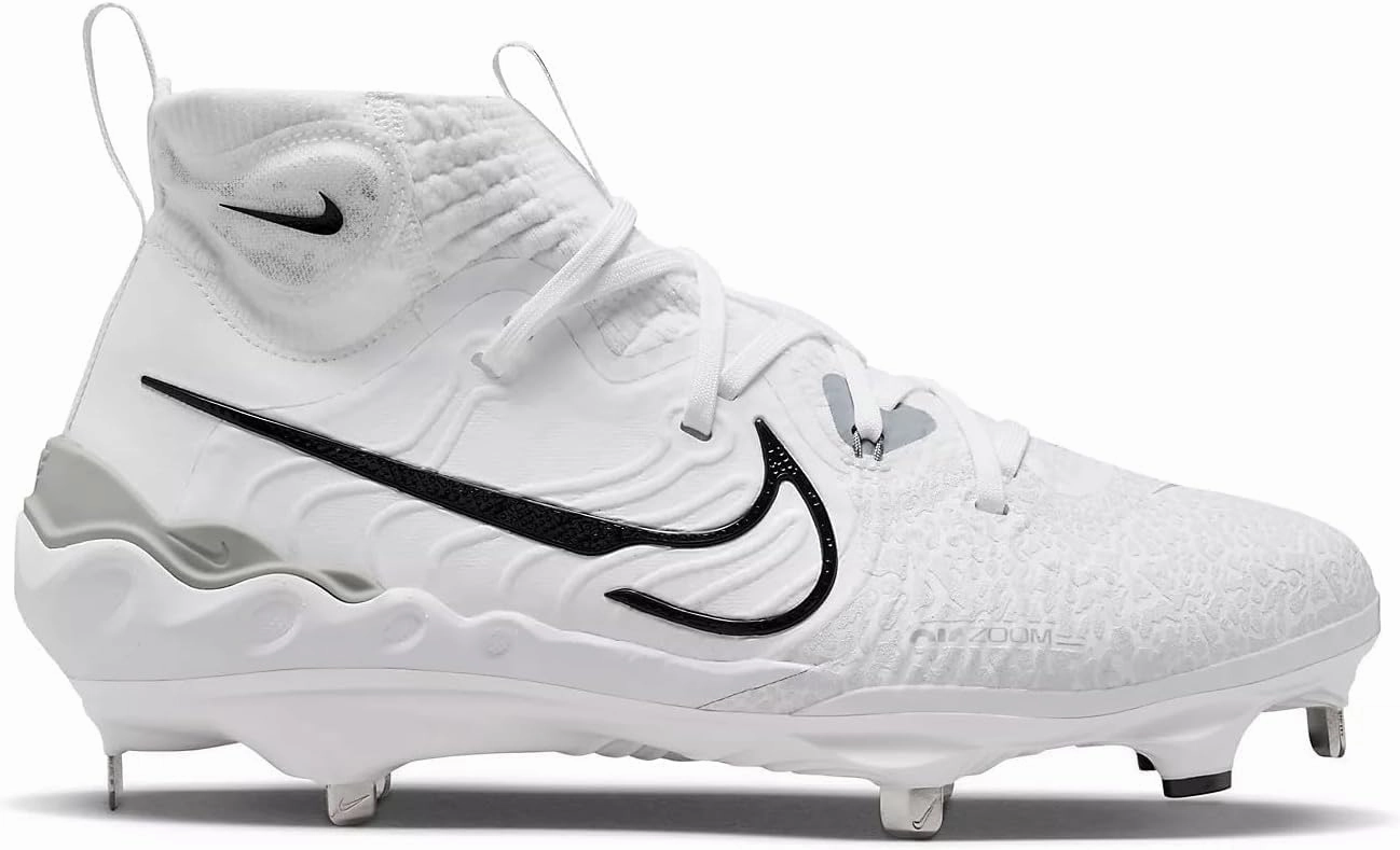 Nike Alpha Huarache NXT DJ6517-010 Black/Dark Smoke Grey/Light Smoke Grey/White Men's Metal Baseball Cleats 10.5 US