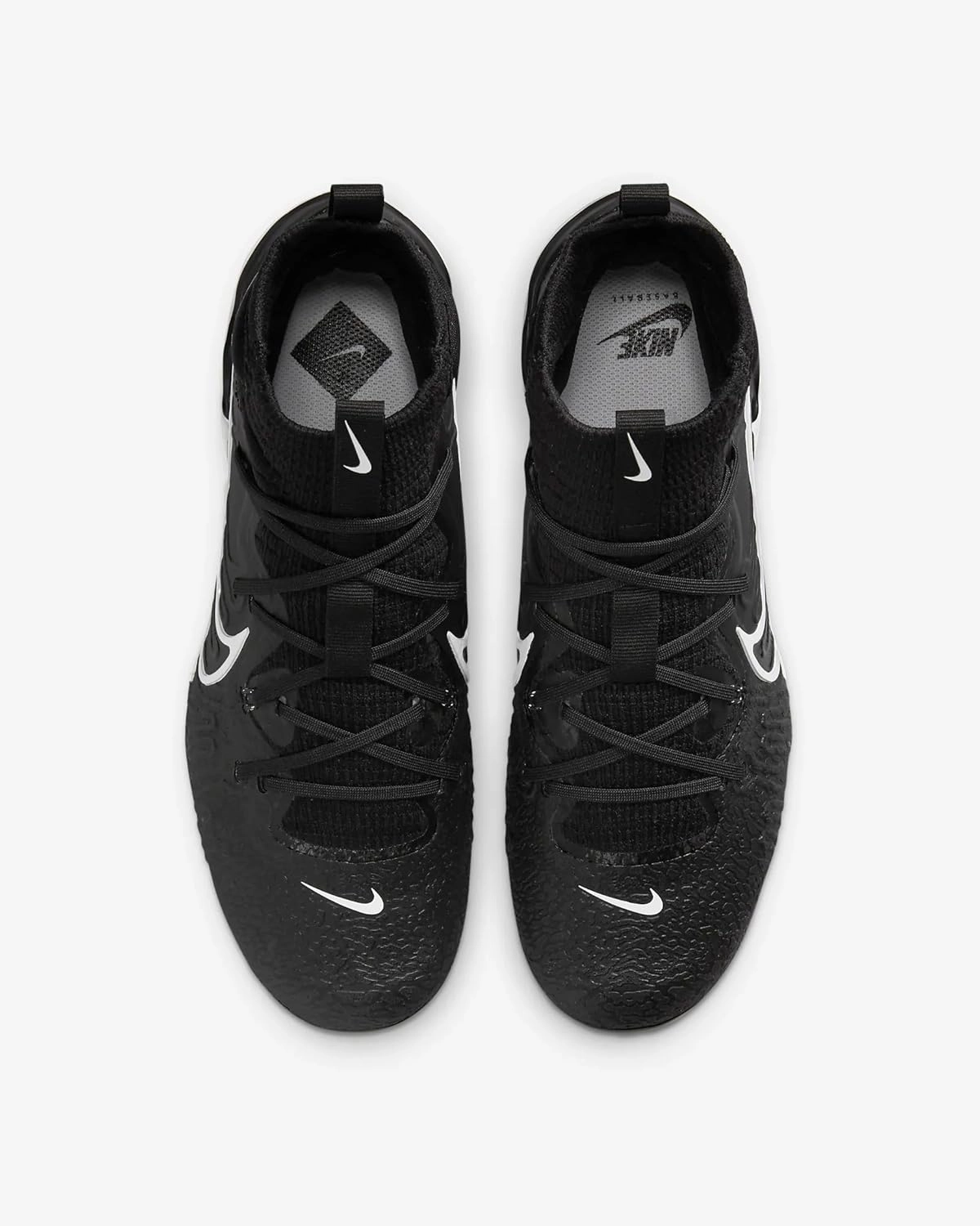 Nike Alpha Huarache NXT DJ6517-010 Black/Dark Smoke Grey/Light Smoke Grey/White Men's Metal Baseball Cleats 10.5 US