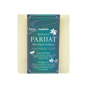 NK Luxurious Parijat Handmade Natural Bathing Soap, Shea Butter & Jojoba Oil, Jasmine & Parijat Fragrance For All Skin Type