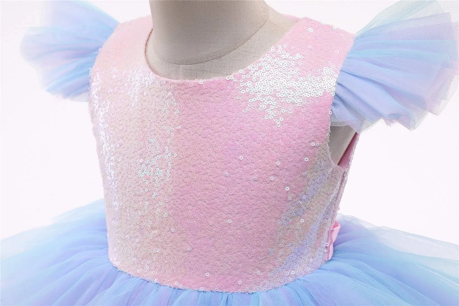 NNJXD Flower Girl Dress Kids Ruffles Lace Party Wedding Dresses