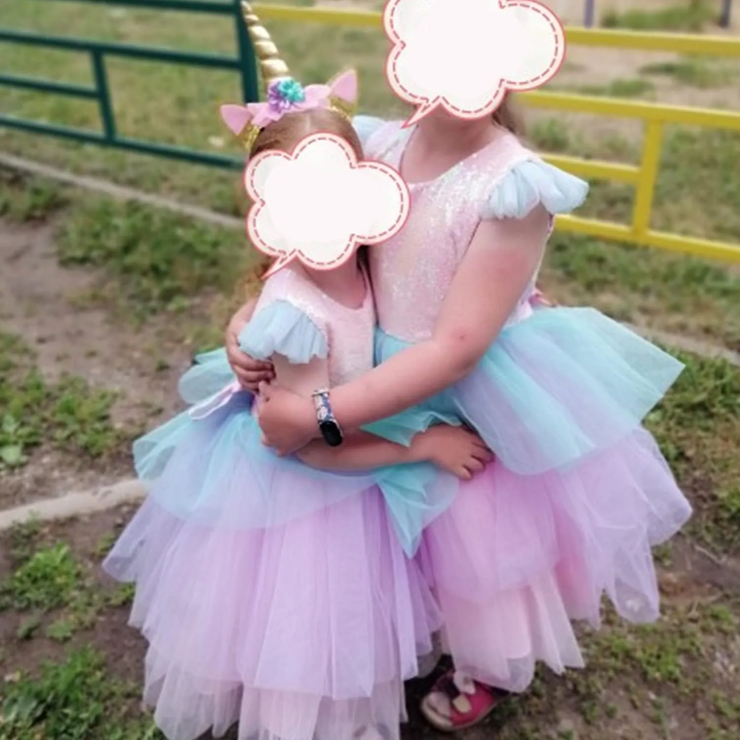 NNJXD Flower Girl Dress Kids Ruffles Lace Party Wedding Dresses