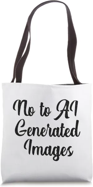 No To AI Generated Images Protect Artist Rights Art Graphics Tote Bag