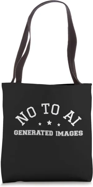 No To AI Generated Images Protect Artist Rights Artwork Art Tote Bag