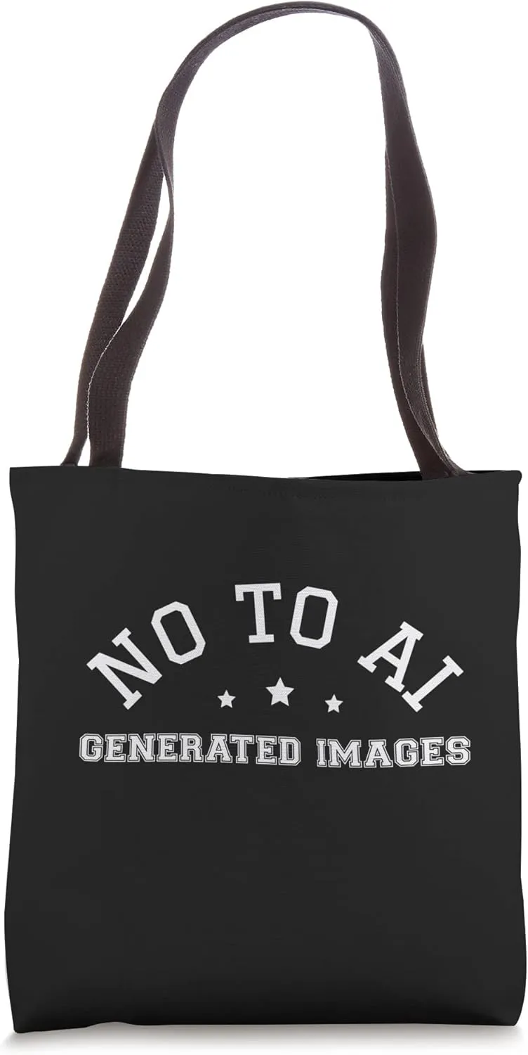 No To AI Generated Images Protect Artist Rights Artwork Art Tote Bag