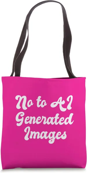 No To AI Generated Images Protect Artist Rights Computer Art Tote Bag