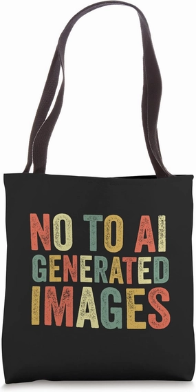 No To AI Generated Images Art Graphics Protect Artist Rights Tote Bag
