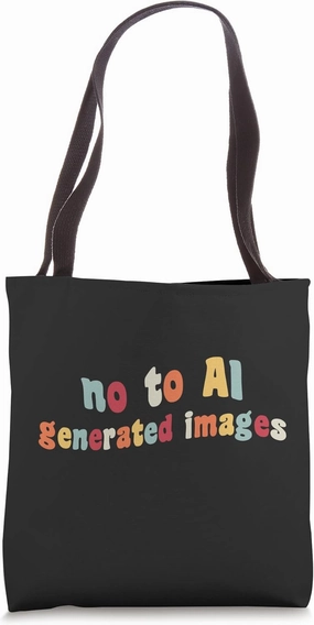No To AI Generated Images Digital Art Protect Artist Rights Tote Bag